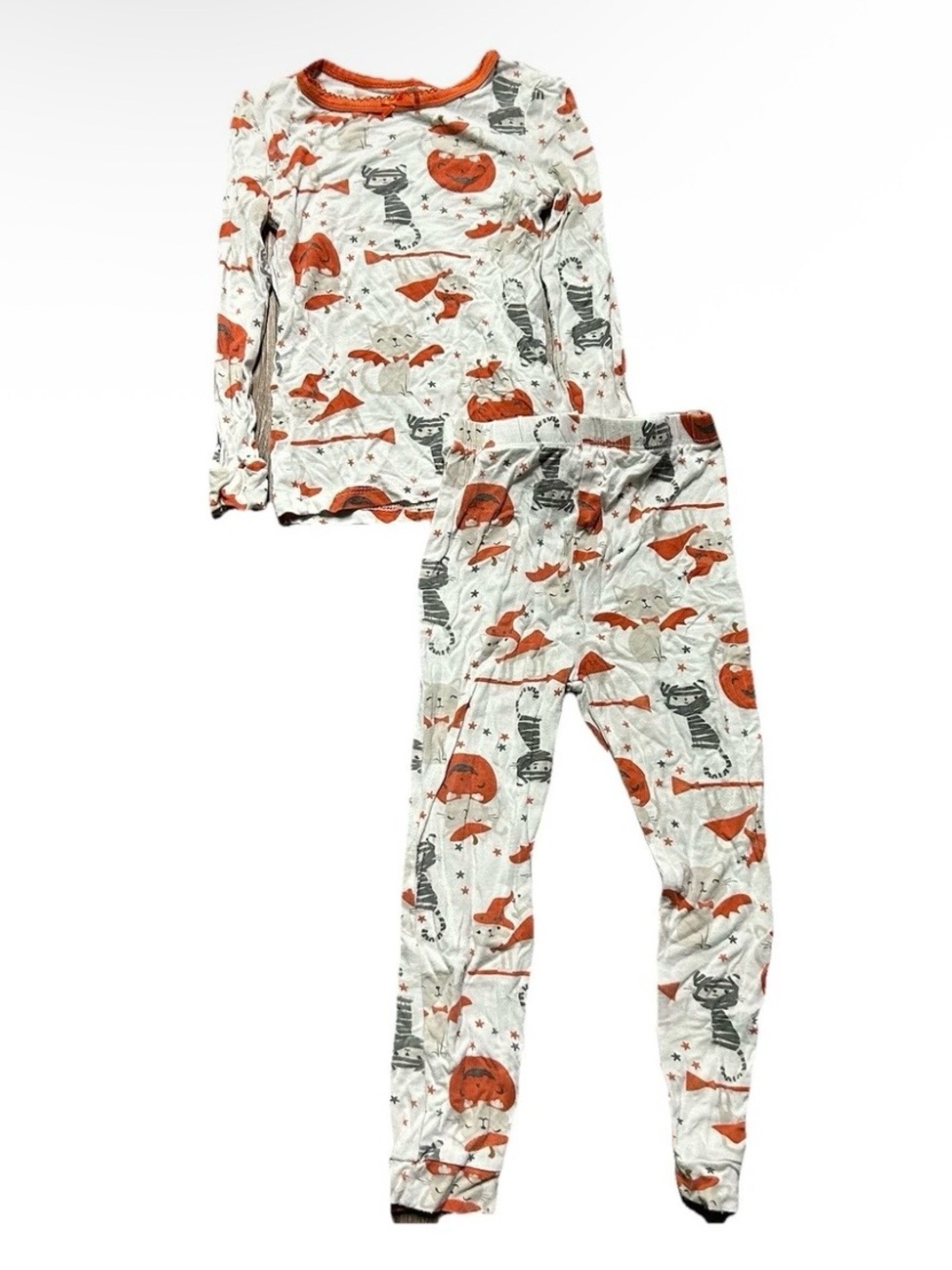Toddler Girl Milkberry Halloween Cats Pajama Set Size 3T